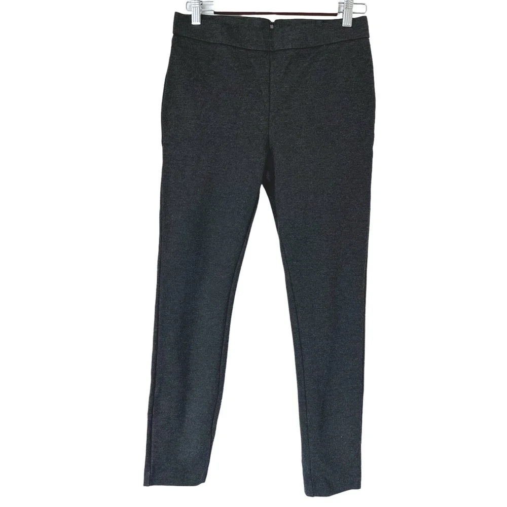 J Crew Pixie Pants Womens M Charcoal Gray‎ Slim Fit Stretch Ankle Pants